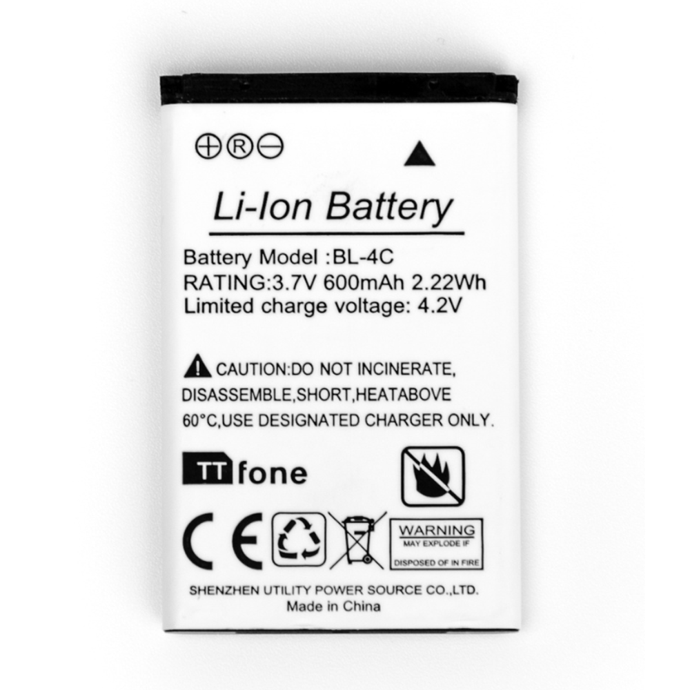 TTfone TT190 Big Button Senior Mobile Original Battery TTBL4C