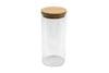 Premium Glass Jar - 21cm with Bamboo Lid | Food Safe & Airtight | 1000ml Capacity
