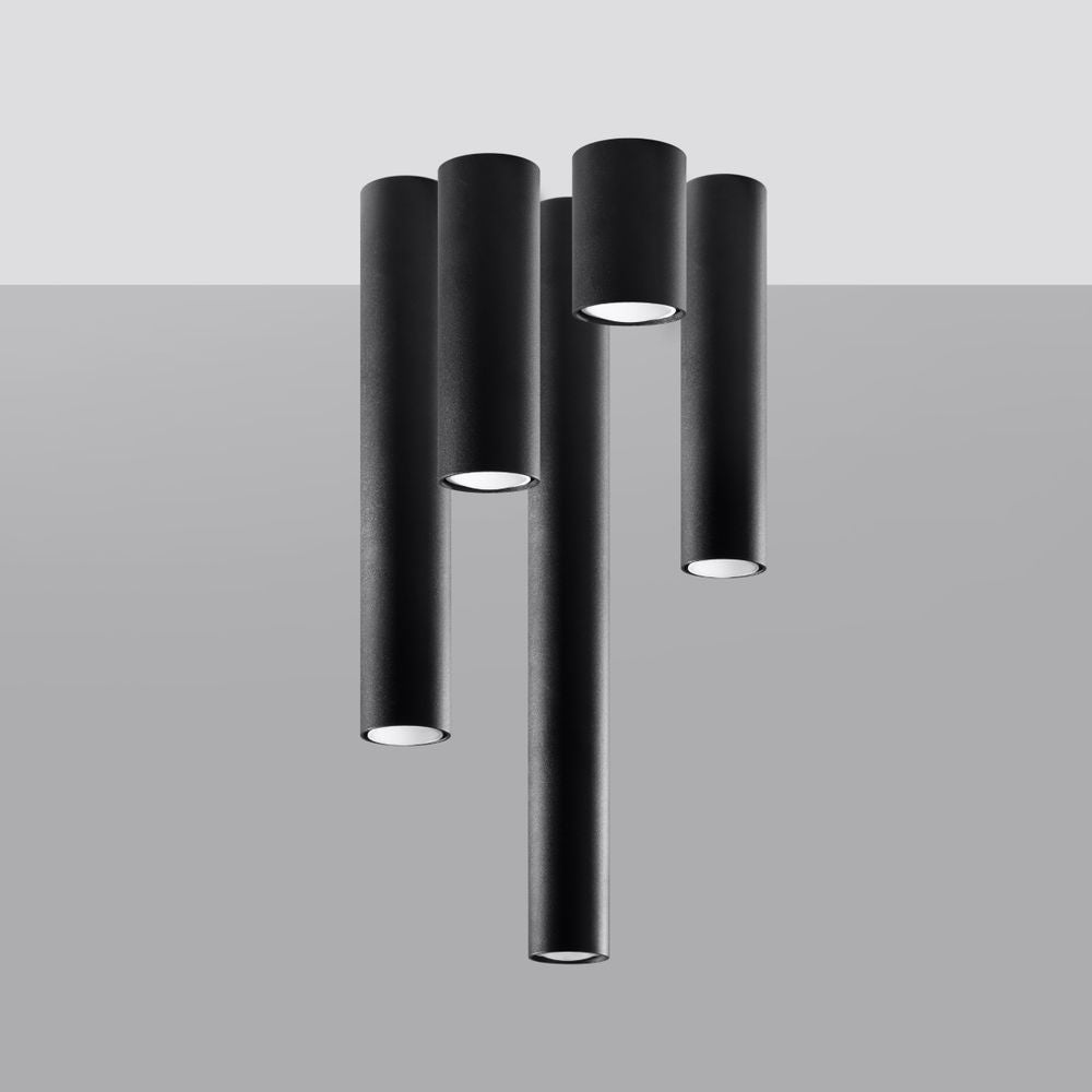 Modern Steel Ceiling Lamp: Lagos Design | Industrial Loft Lighting | High Quality GU10 | Stylish & Original
