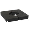 Outsunny Umbrella Weights for Offset Parasols, 64kg Sand/55kg Water Filled