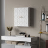 HOMCOM Bathroom Wall Cabinet, Wall Cupboard with Adjustable Shelf, White