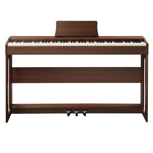 Glarry GDP-104 88 Keys Full Weighted Keyboards Digital Piano with Furniture Stand, Power Adapter, Triple Pedals, Headphone, for All Experience Levels Black Walnut