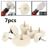 Polishing Buffing Pads Mop Wheel Buffer Pad Drill Kit for Car Polisher 7Pcs Set