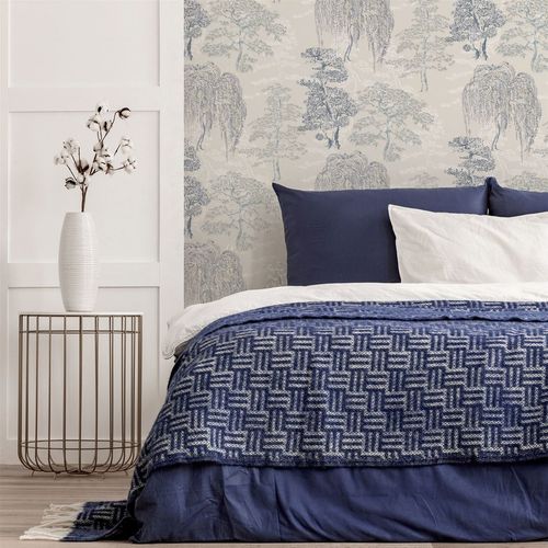 Oriental Garden Soft Blue sw12 wallpaper