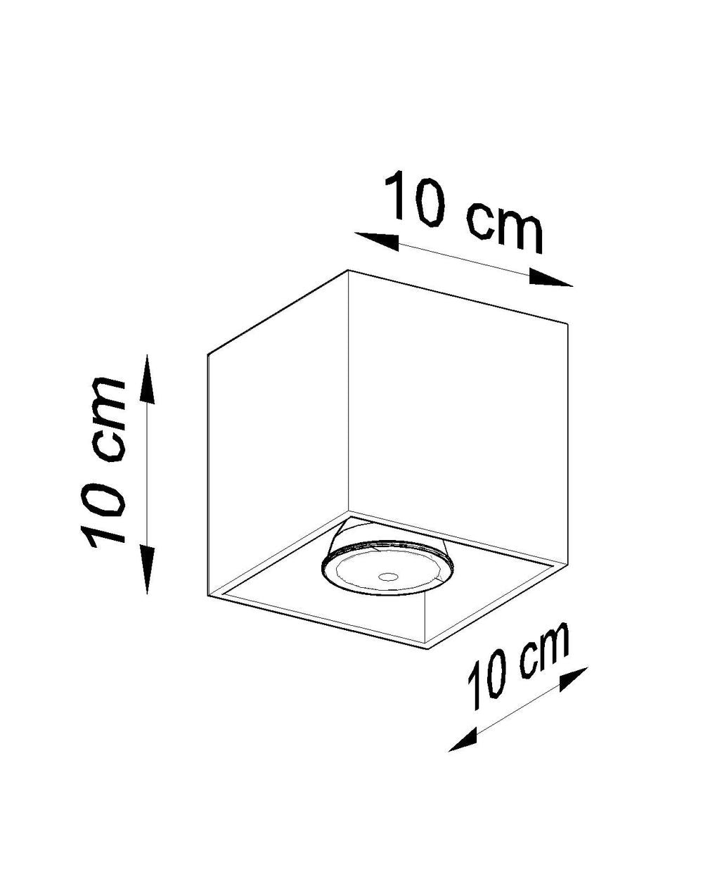 High-quality Quad 1 Grey Ceiling Lamp - Modern Loft Design with LED GU10 for a stylish and well-lit space.