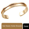 Aquarius Hair Elastic Holder Bracelet - Gold