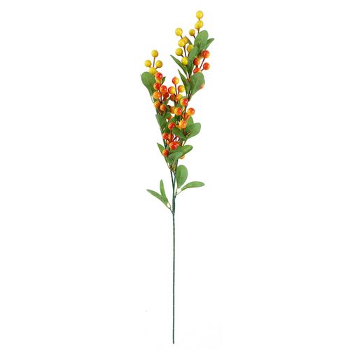 70cm Artificial Viburnum Display with Glass Vase