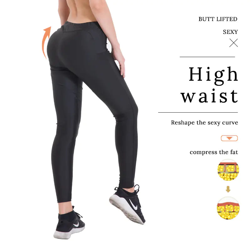 Luxury Women's High-Waisted Leggings for Fitness & Yoga - Butt-Lifting Design, Size S-XL