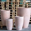 Vessara | Blushstone – 75cm Extra Large Concrete Vase Planter – 61L Tall Plant Pot - Zestio
