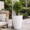 Vessara | White Mist – 100cm XXL Concrete Vase Planter – 172L Tall Plant Pot - Zestio