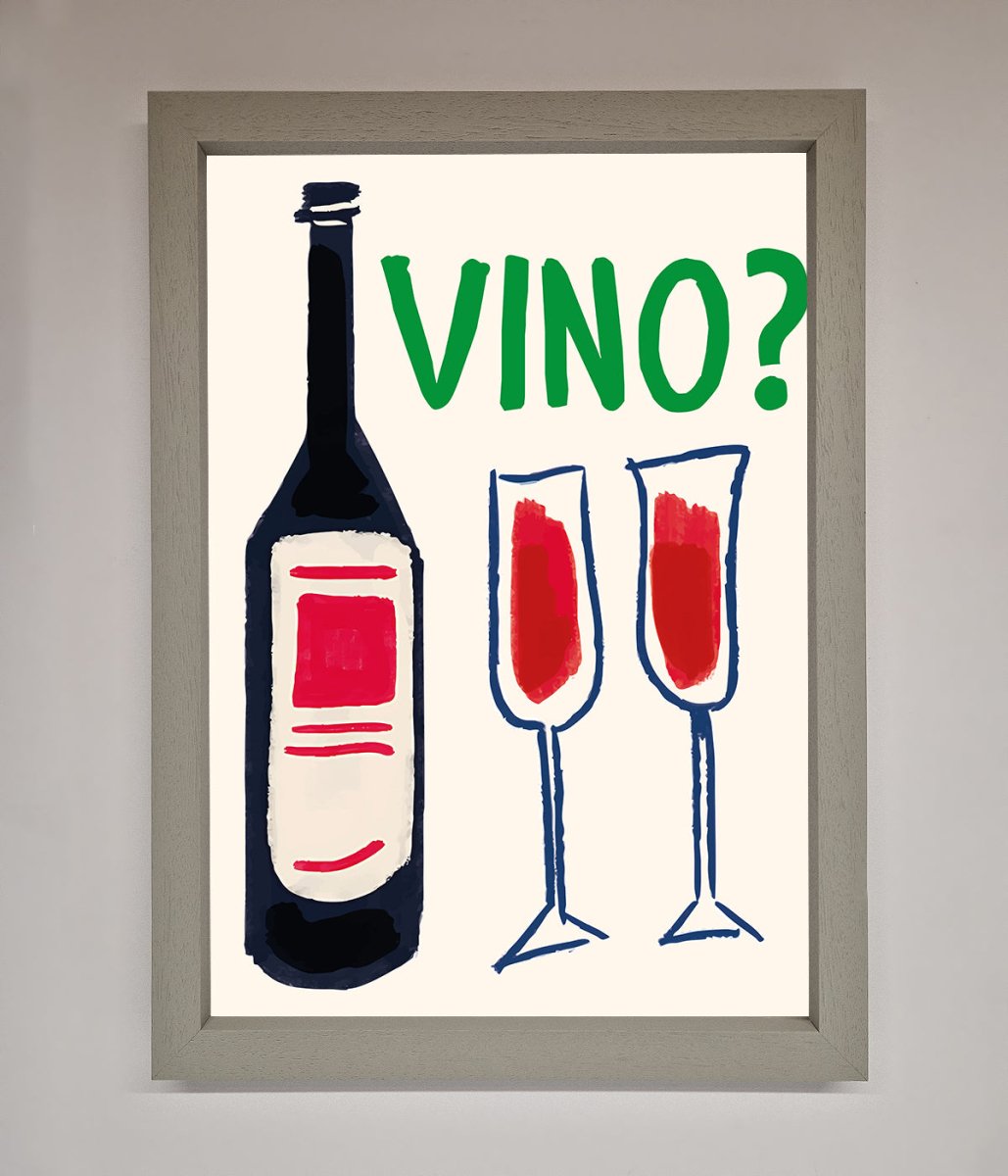 Vino Wine Framed Wall Art - Zestio