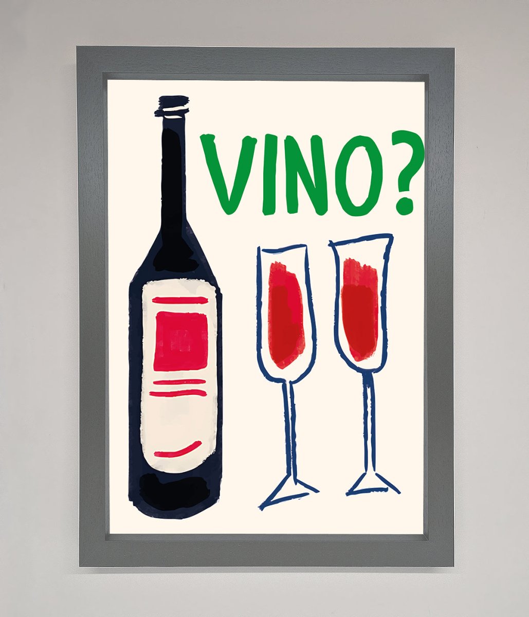 Vino Wine Framed Wall Art - Zestio