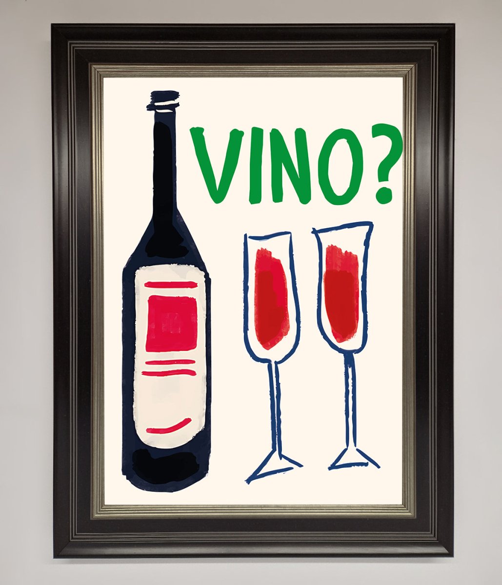 Vino Wine Framed Wall Art - Zestio
