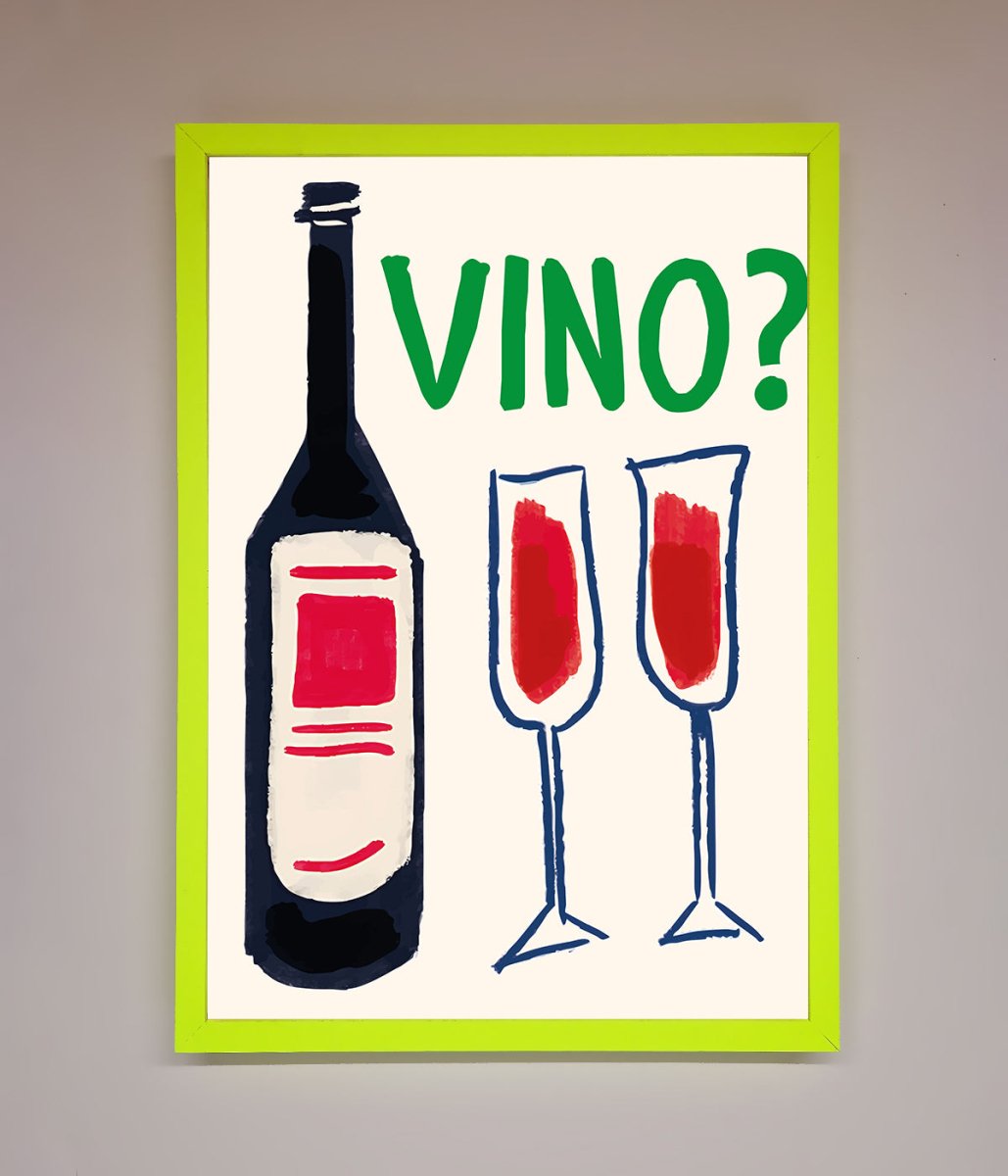 Vino Wine Framed Wall Art - Zestio