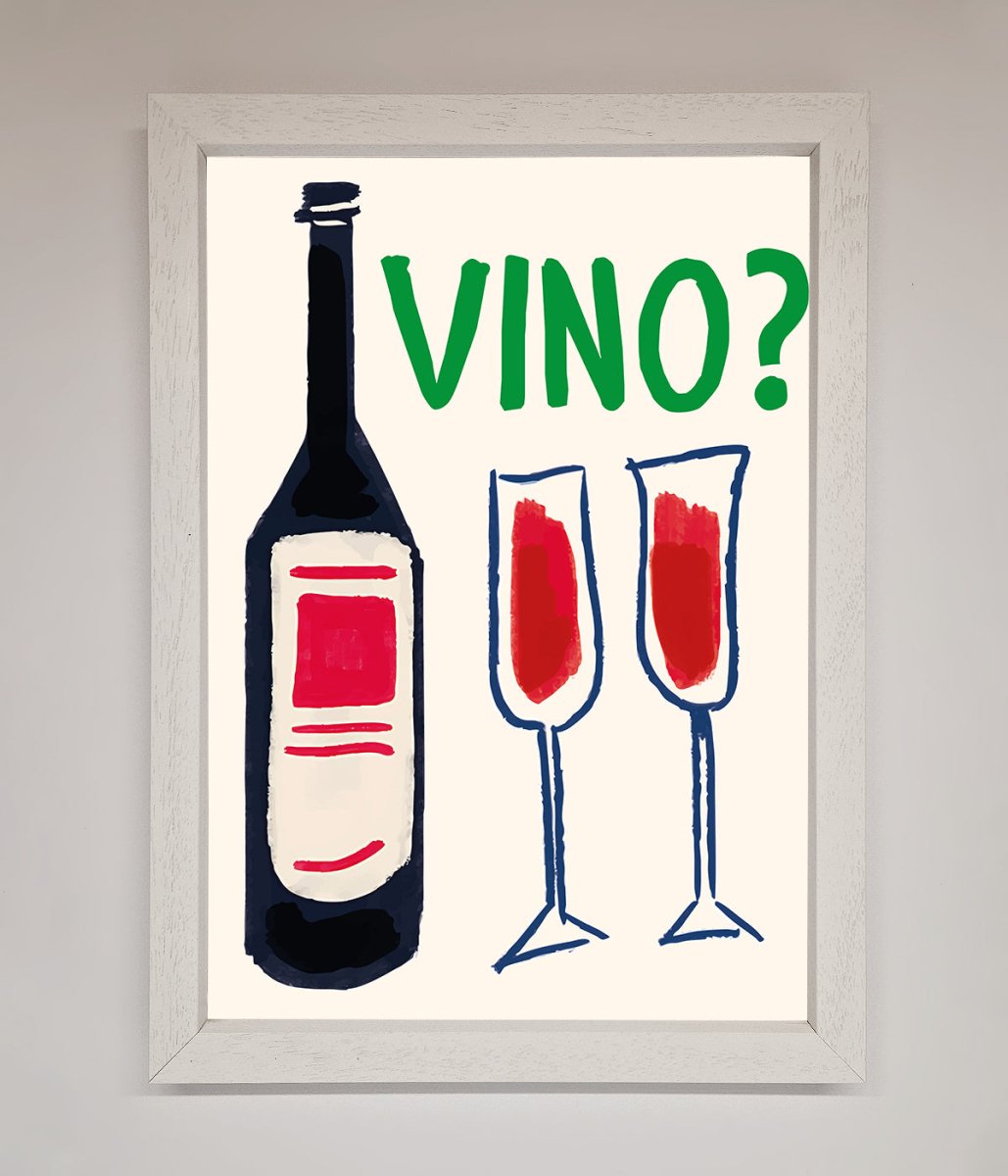 Vino Wine Framed Wall Art - Zestio