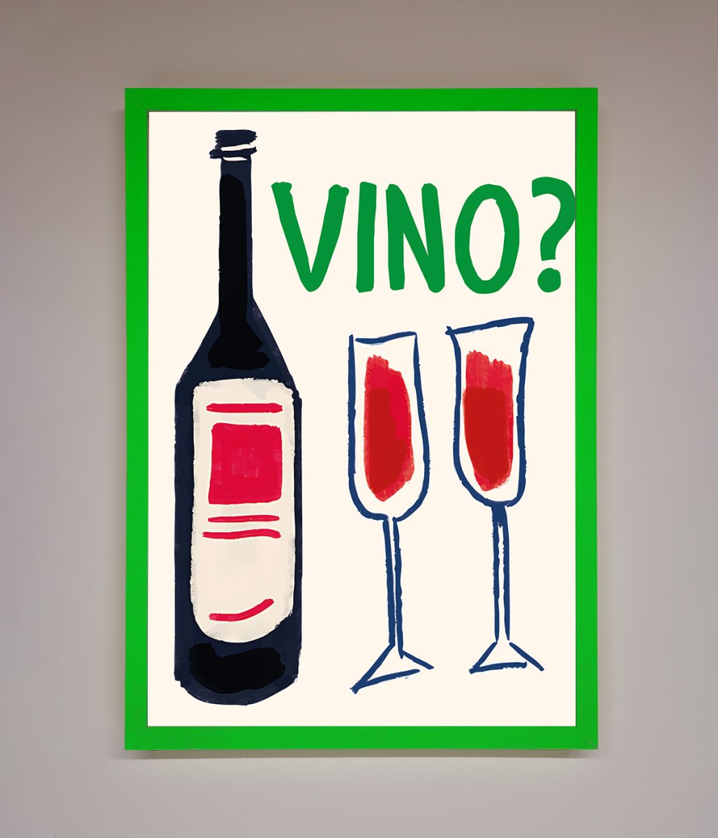 Vino Wine Framed Wall Art - Zestio