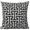 OLIVIA ROCCO Milano Black Waterproof Cushion Covers 43x43 cm Reversible Breathable Indoor Outdoor Use Decorative Patio Garden Sofa Bed Chair