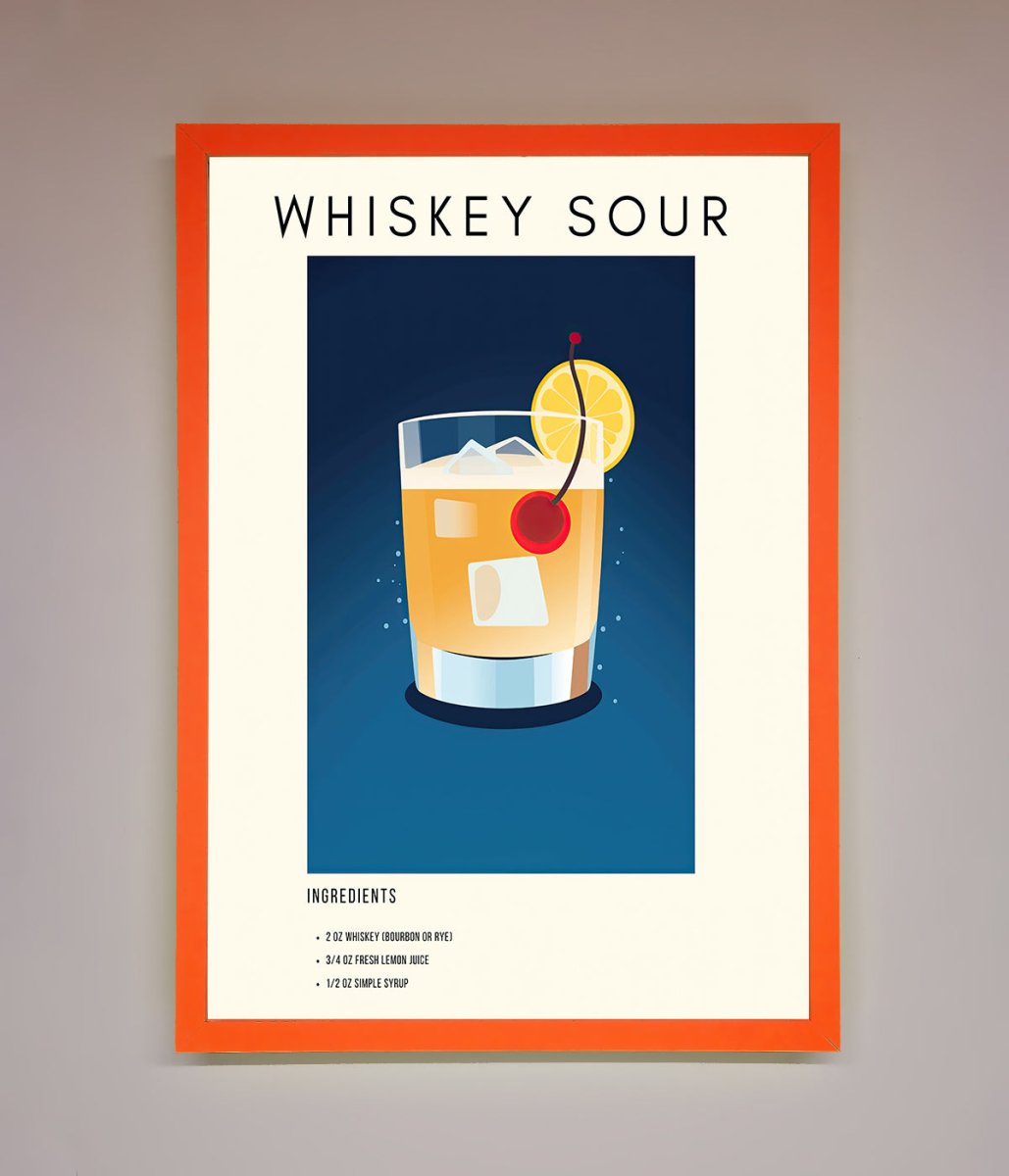 Whiskey Sour Framed Poster - Zestio