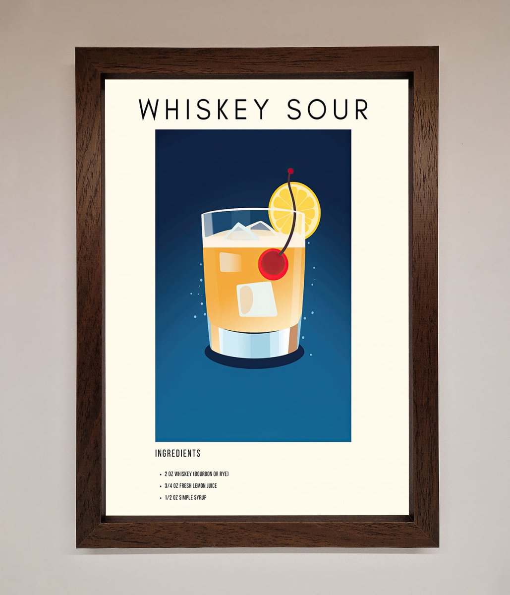 Whiskey Sour Framed Poster - Zestio