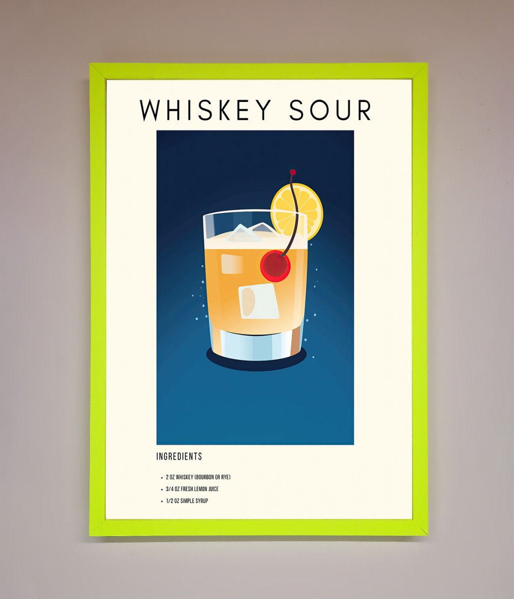 Whiskey Sour Framed Poster - Zestio