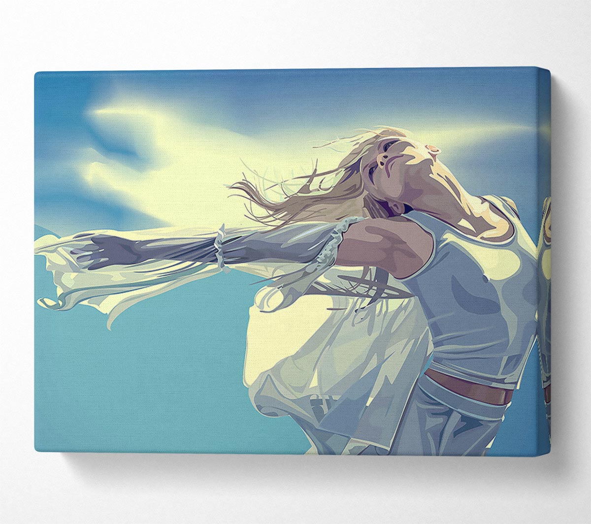 Wind Babe Canvas Wall Art - Zestio