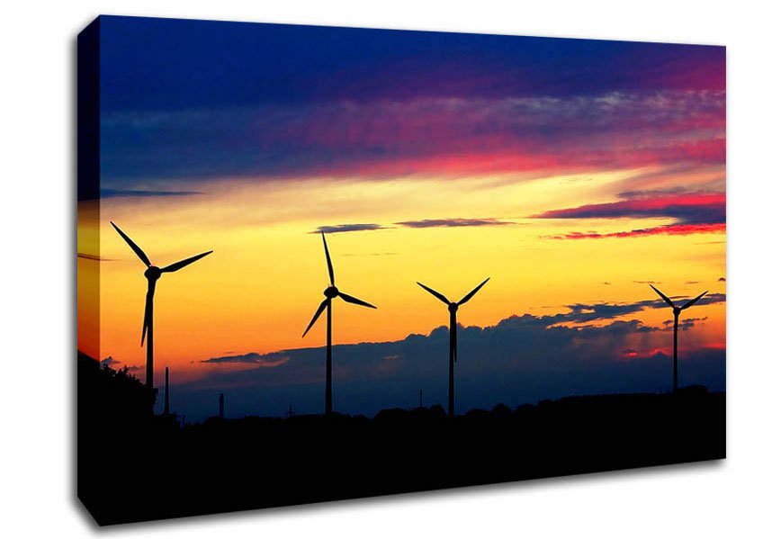 Wind Farm Canvas Wall Art - Zestio