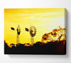 Windmills In Sunlight Canvas Wall Art - Zestio