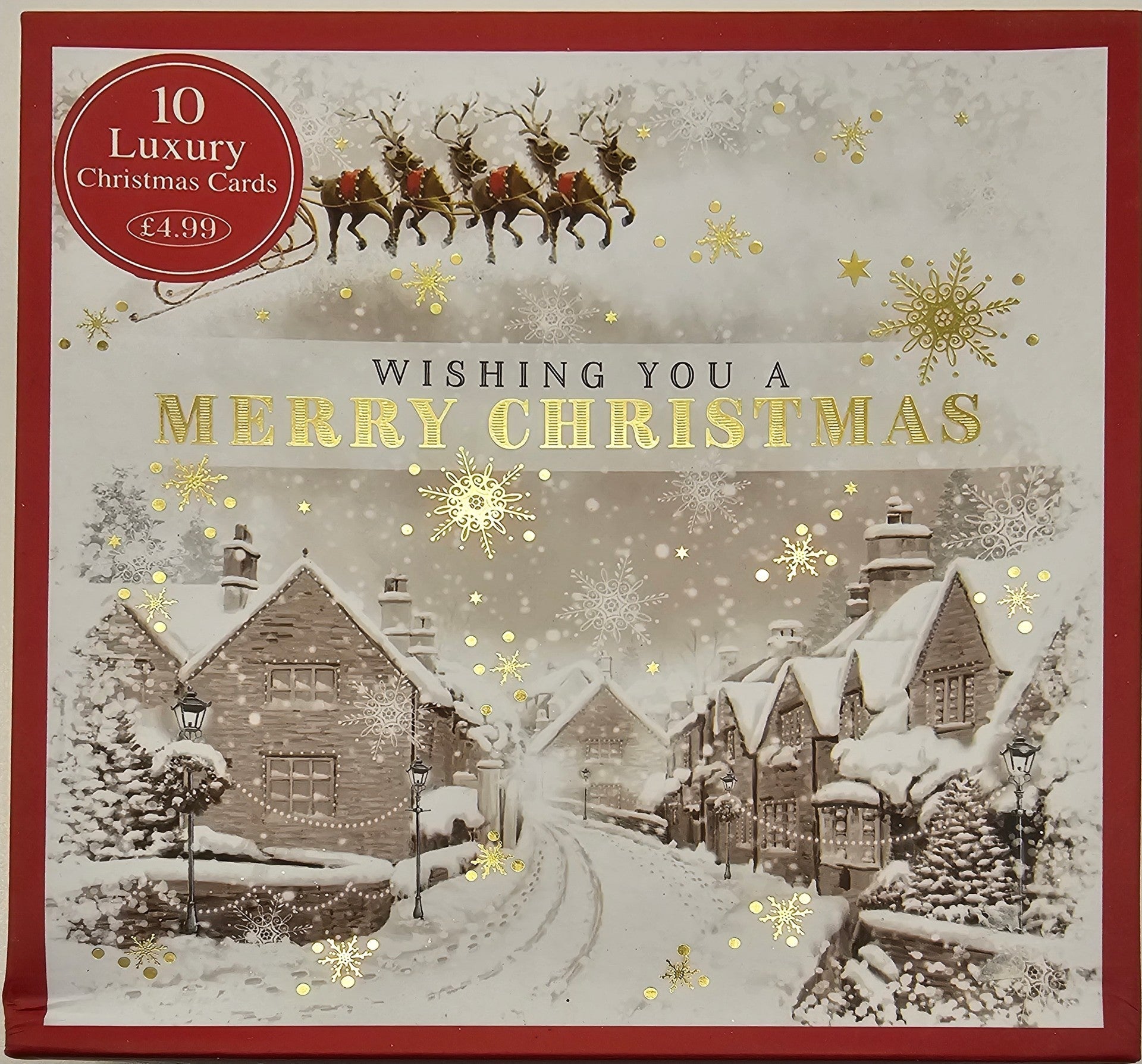 wishing you a merry christmas  10 luxury cards