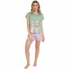 OLIVIA ROCCO Giraffe Pyjama Set for Women T Shirt and Shorts Soft Cotton Loungewear Summer Sleepwear Daisy Dreamer Breathable Relaxed Fit