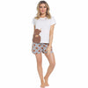 OLIVIA ROCCO Women's Highland Cow Pyjama Set T Shirt And Shorts PJs Soft Cotton Loungewear Daisy Dreamer Summer Sleepwear For Holidays
