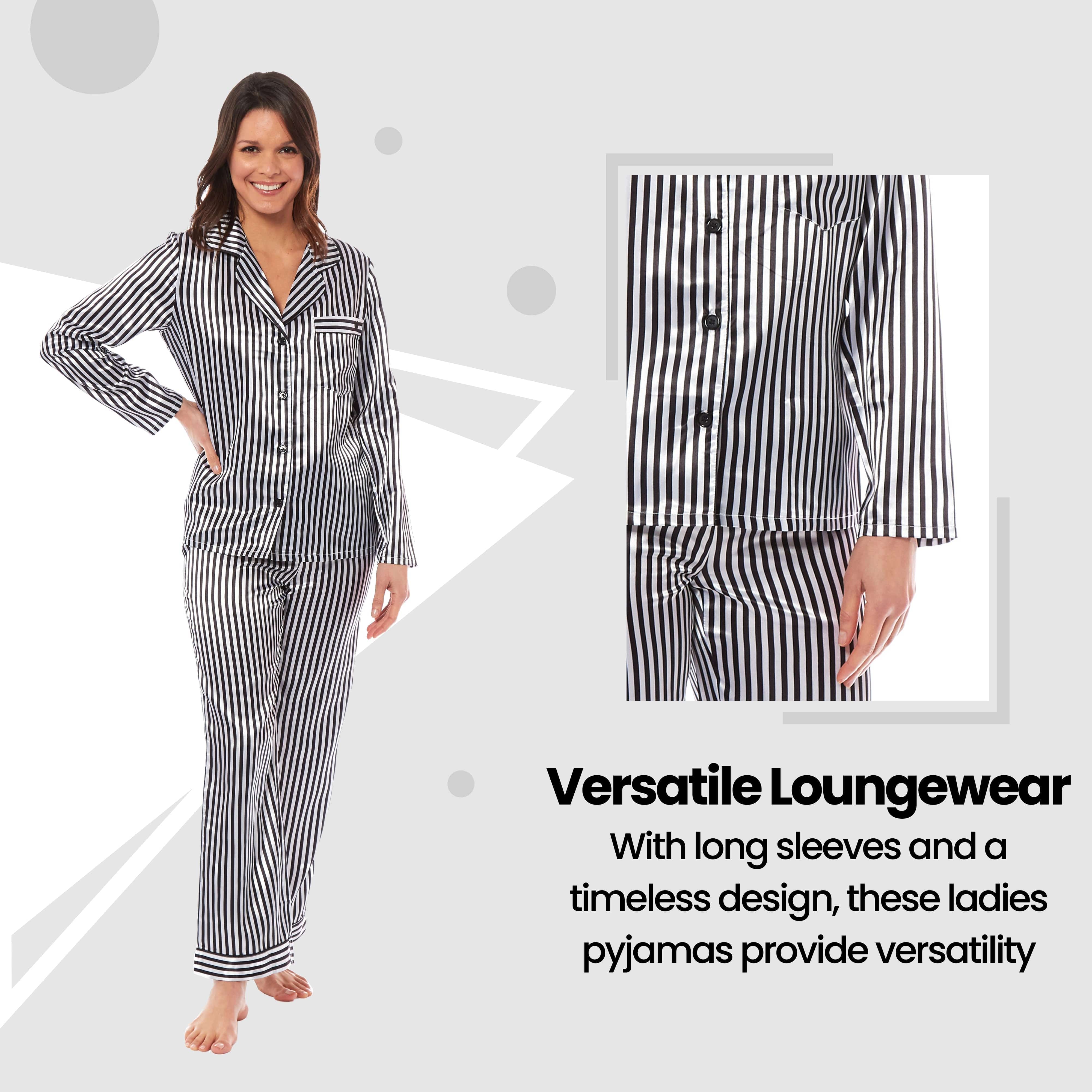 OLIVIA ROCCO Satin Silk Pyjama Set For Women With Dress Shirt Collar And Loose Fitting Pants Black Pink Grey Luxurious Loungewear Nightwear