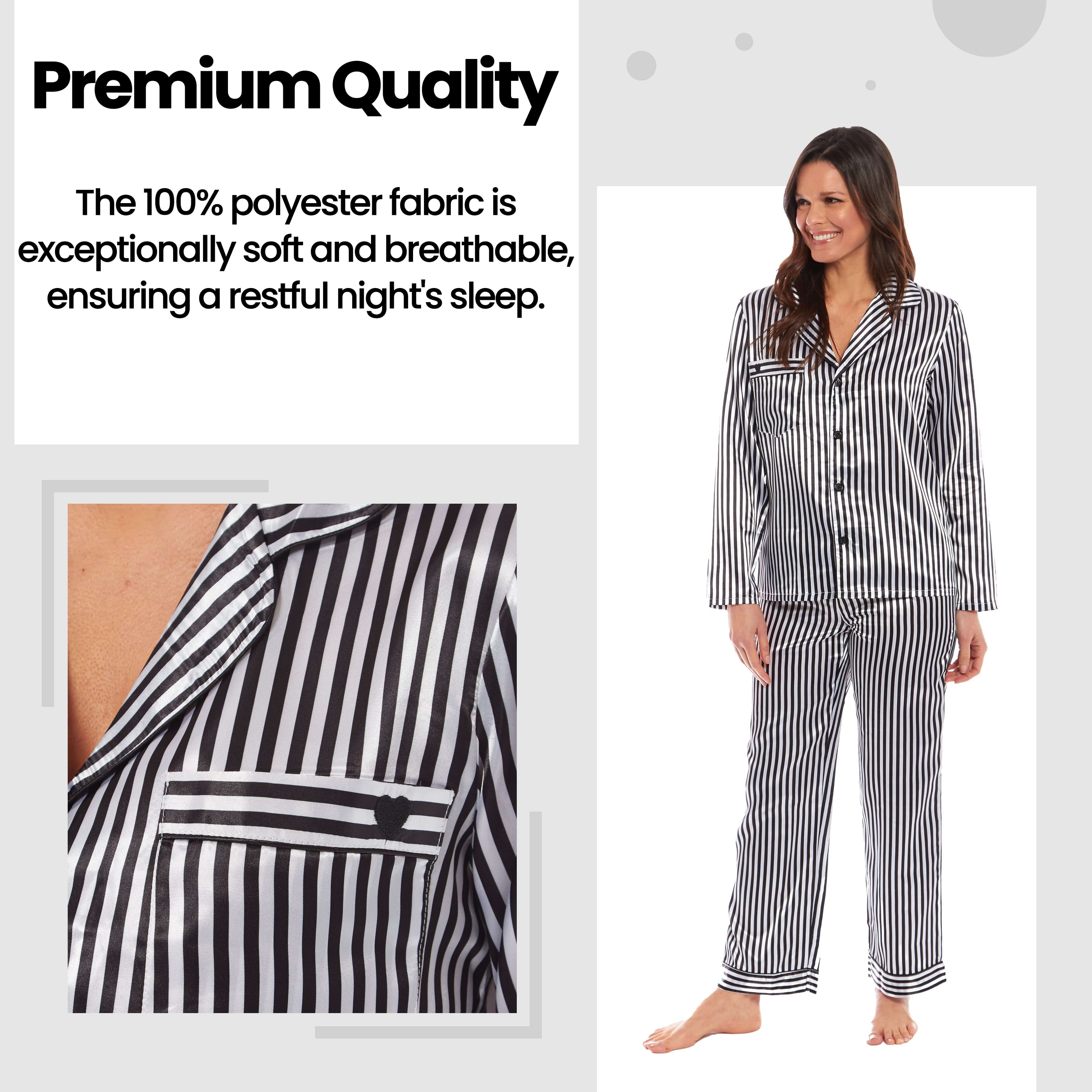 OLIVIA ROCCO Satin Silk Pyjama Set For Women With Dress Shirt Collar And Loose Fitting Pants Black Pink Grey Luxurious Loungewear Nightwear