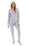 OLIVIA ROCCO Women Super Cosy Hooded Pyjama Set Soft Brushed Polyester Viscose Loungewear Warm Nightwear UK Sizes 8-22 Various Colours