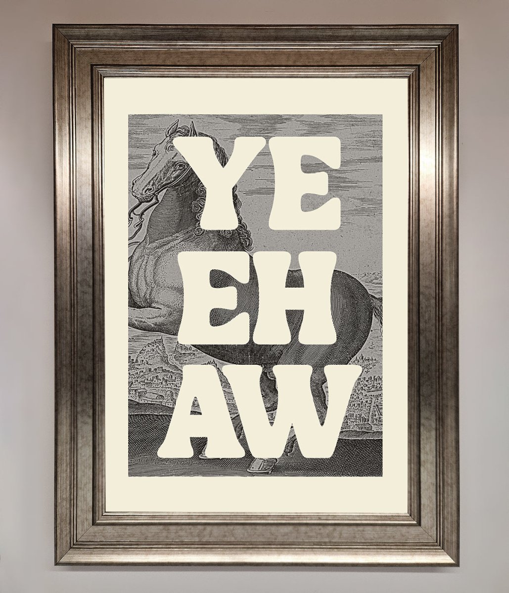 Yehaw Framed Poster - Zestio