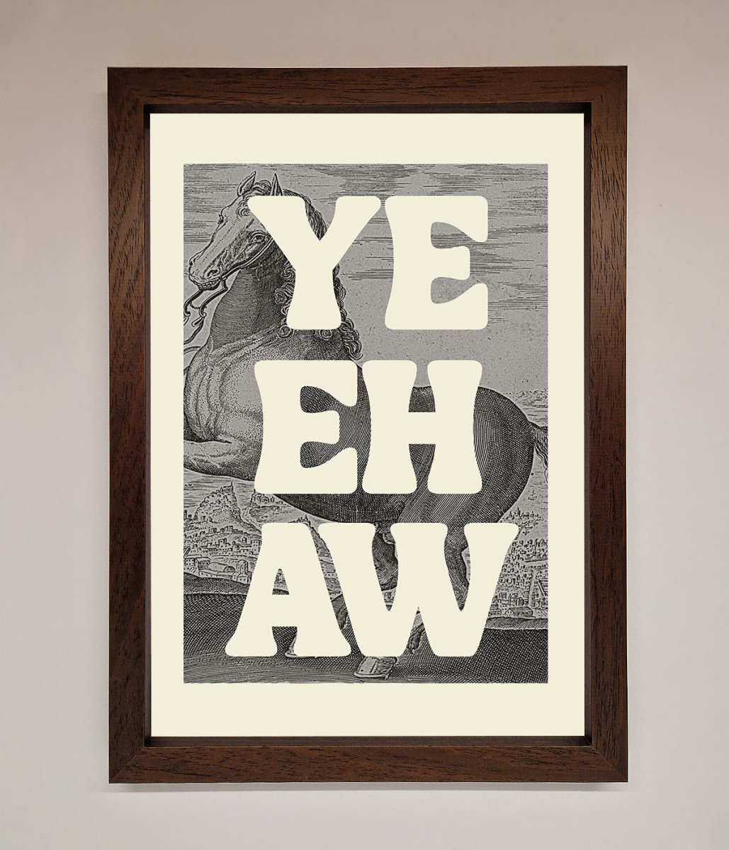 Yehaw Framed Poster - Zestio