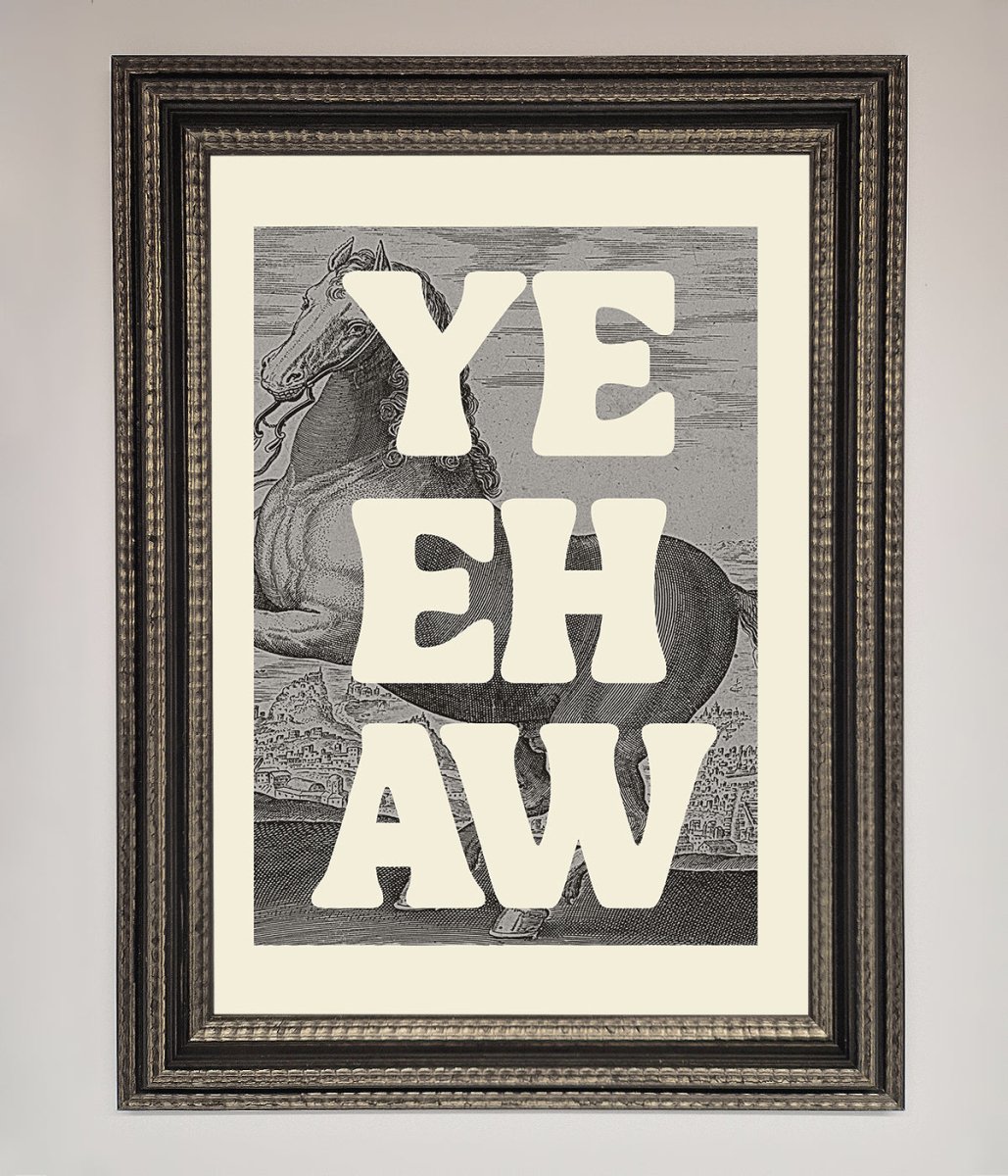 Yehaw Framed Poster - Zestio