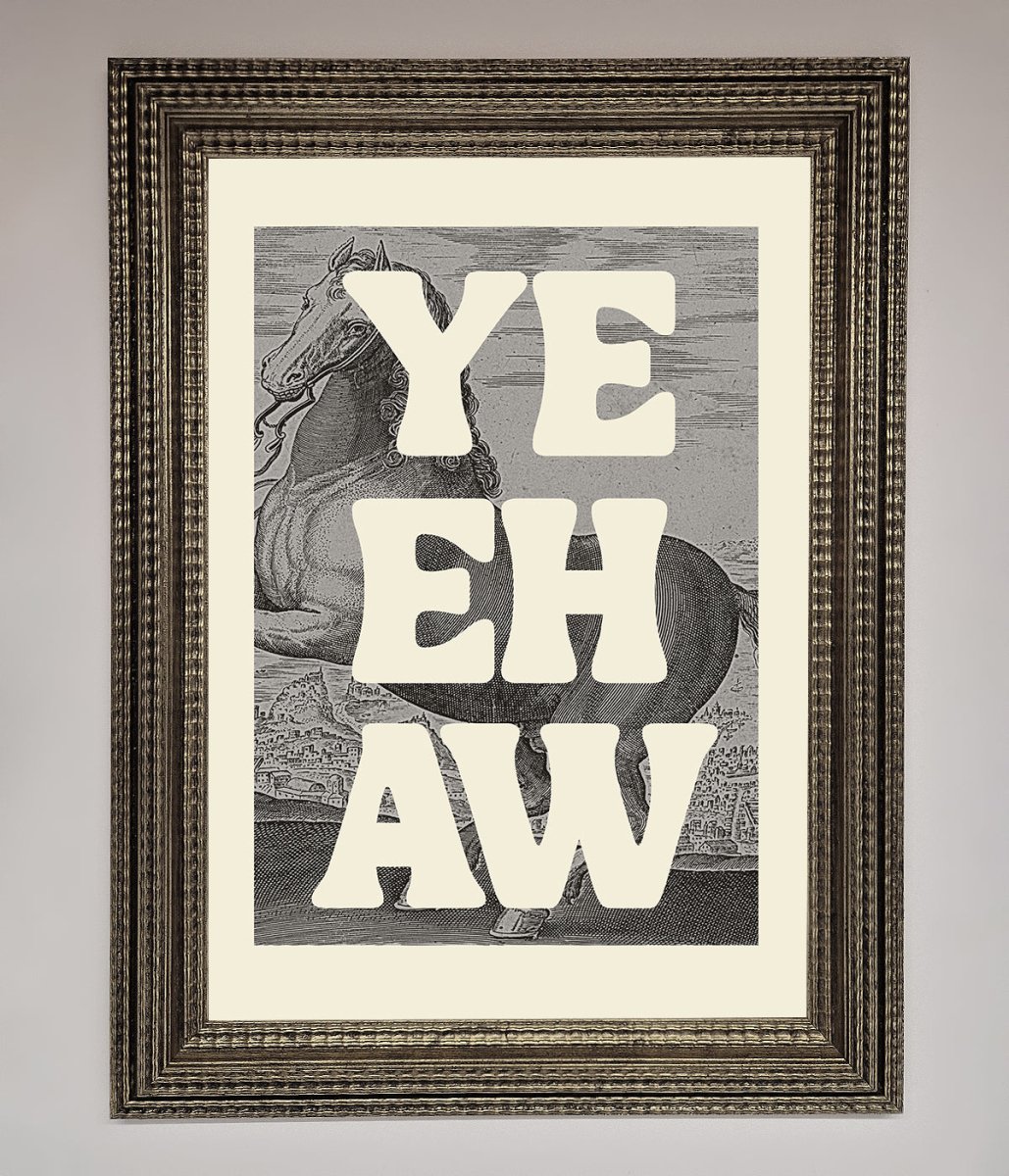 Yehaw Framed Poster - Zestio