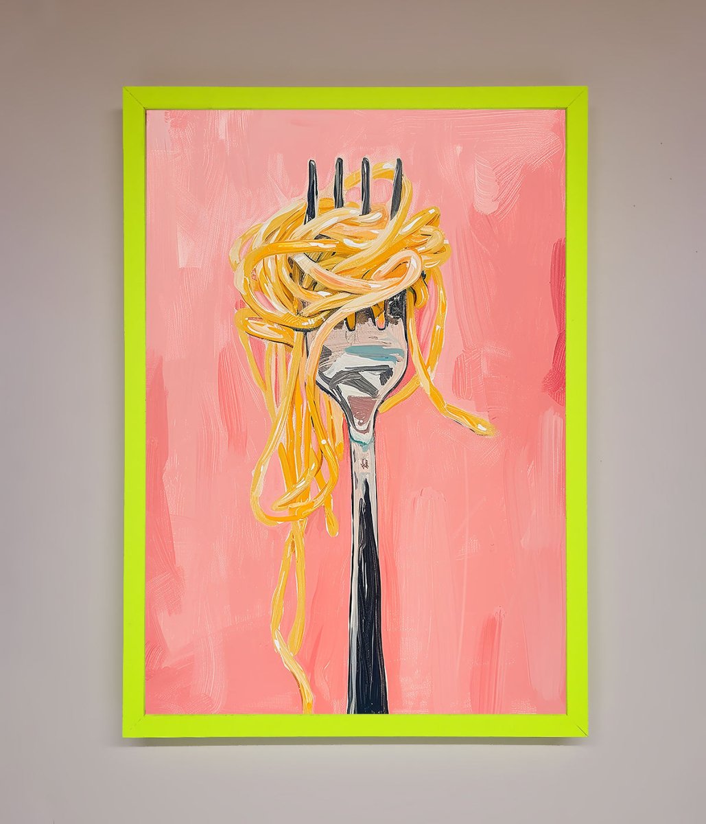 Yes To Spaghetti Framed Print - Zestio