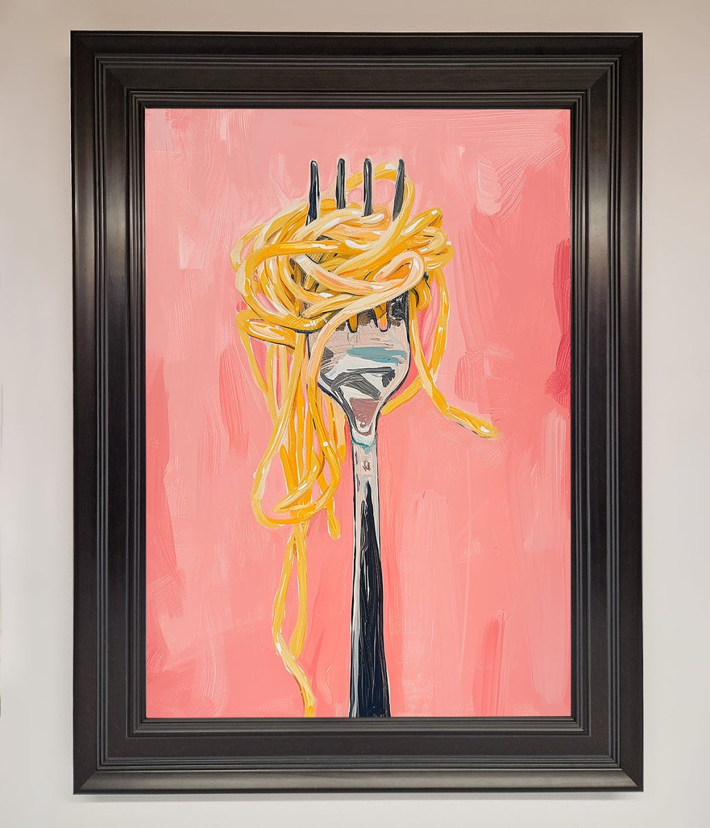 Yes To Spaghetti Framed Print - Zestio