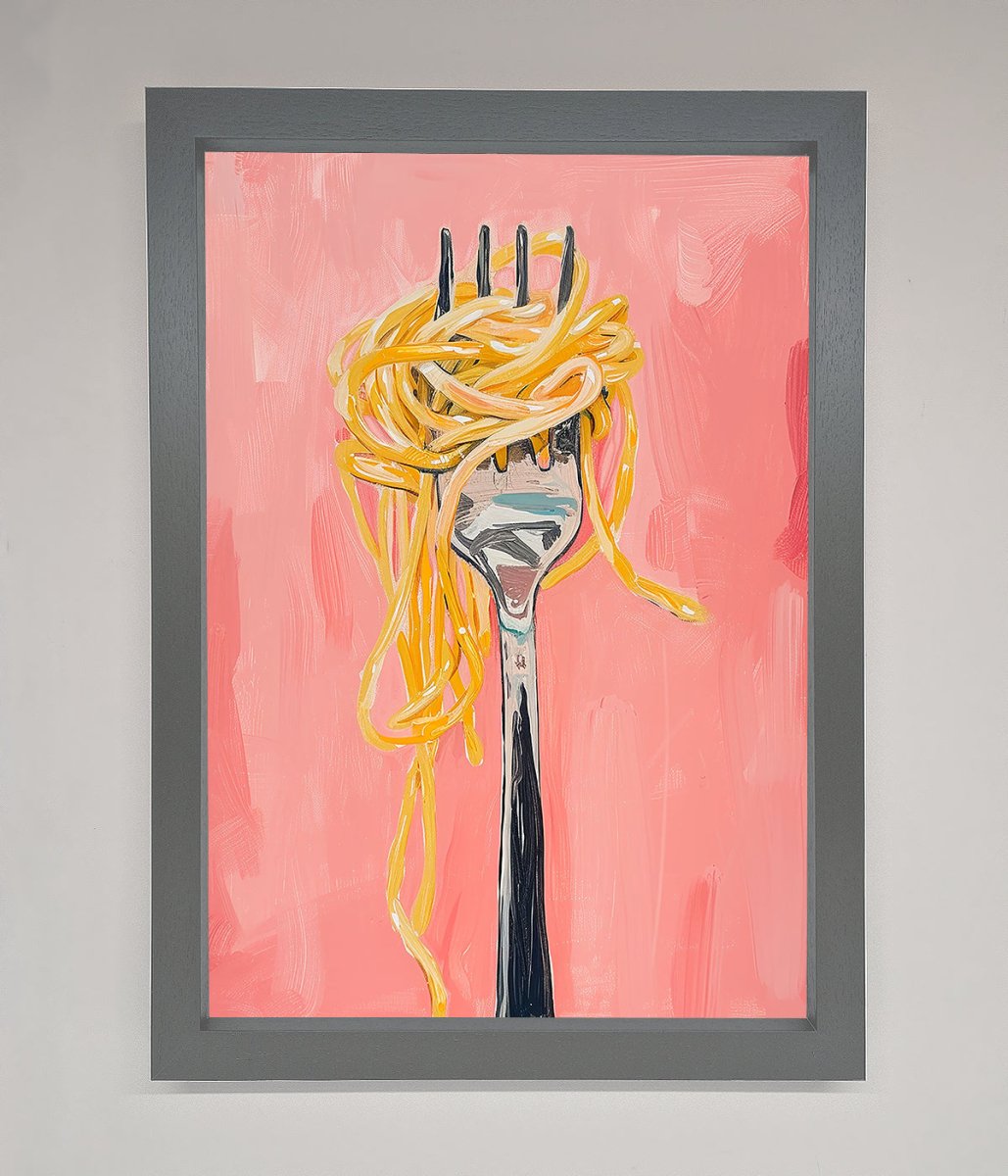 Yes To Spaghetti Framed Print - Zestio