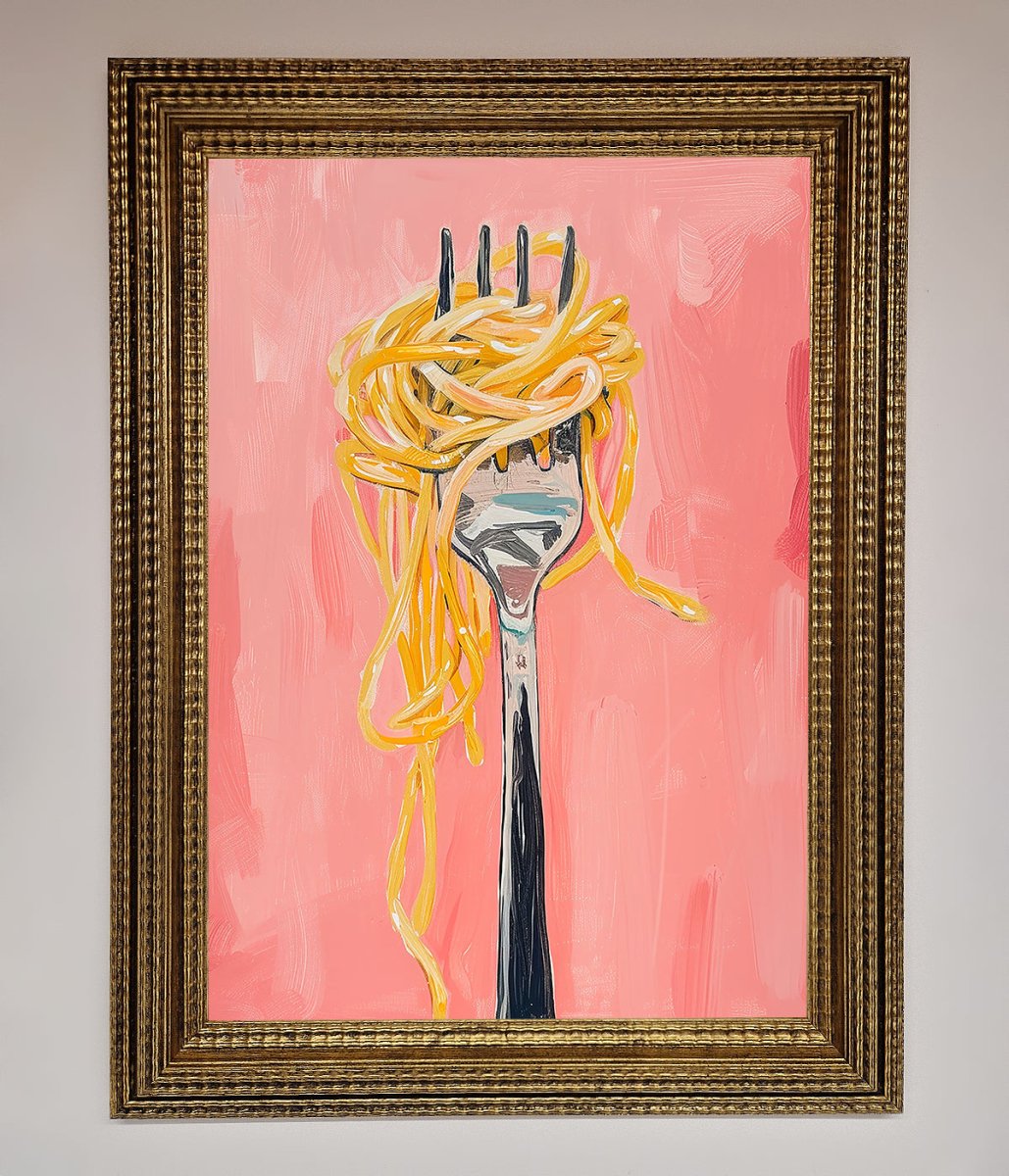 Yes To Spaghetti Framed Print - Zestio