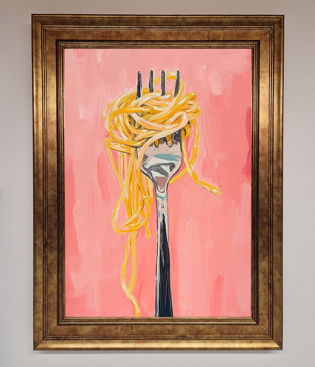 Yes To Spaghetti Framed Print - Zestio