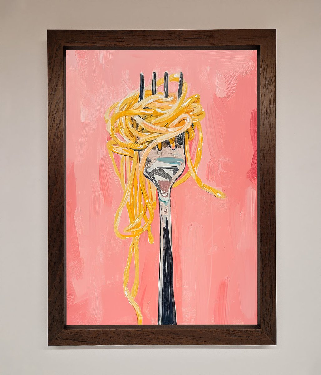 Yes To Spaghetti Framed Print - Zestio