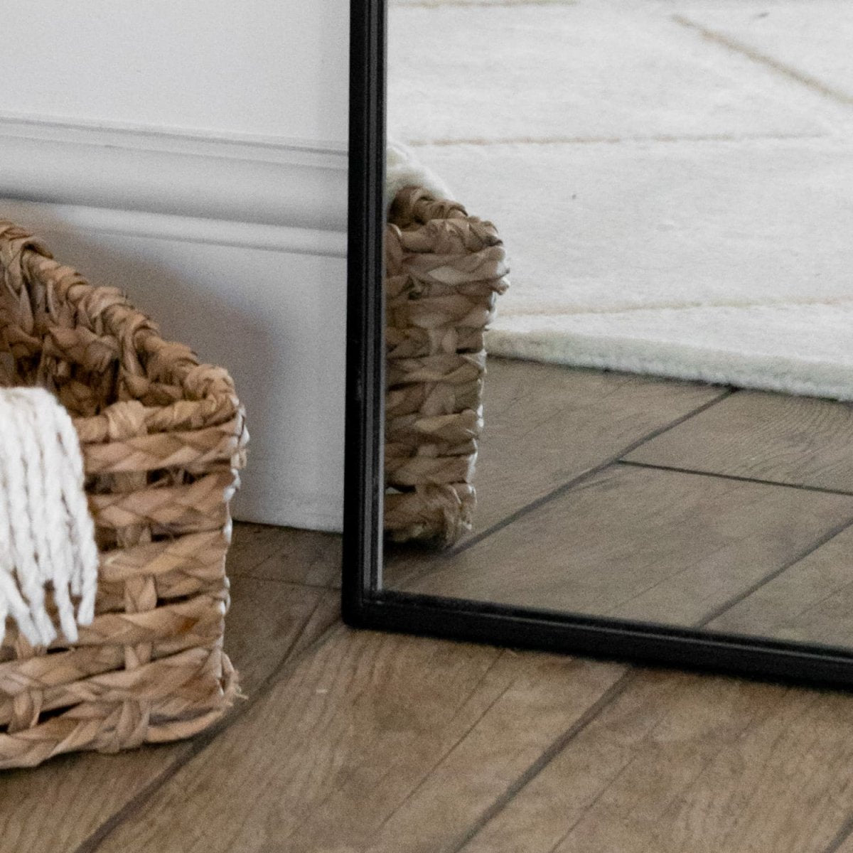 Yoko - Full Length Black Metal Gentle Arch Mirror - 180cm x 90cm - Zestio