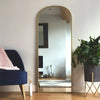 Yoko - Gold Metal Gentle Arch Mirror - 150cm x 60cm - Zestio