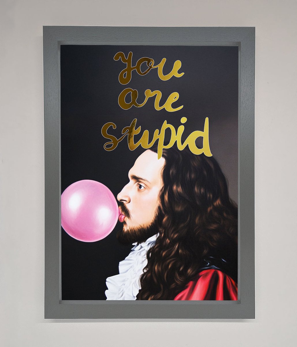You Are Stupid Foil Print - Zestio