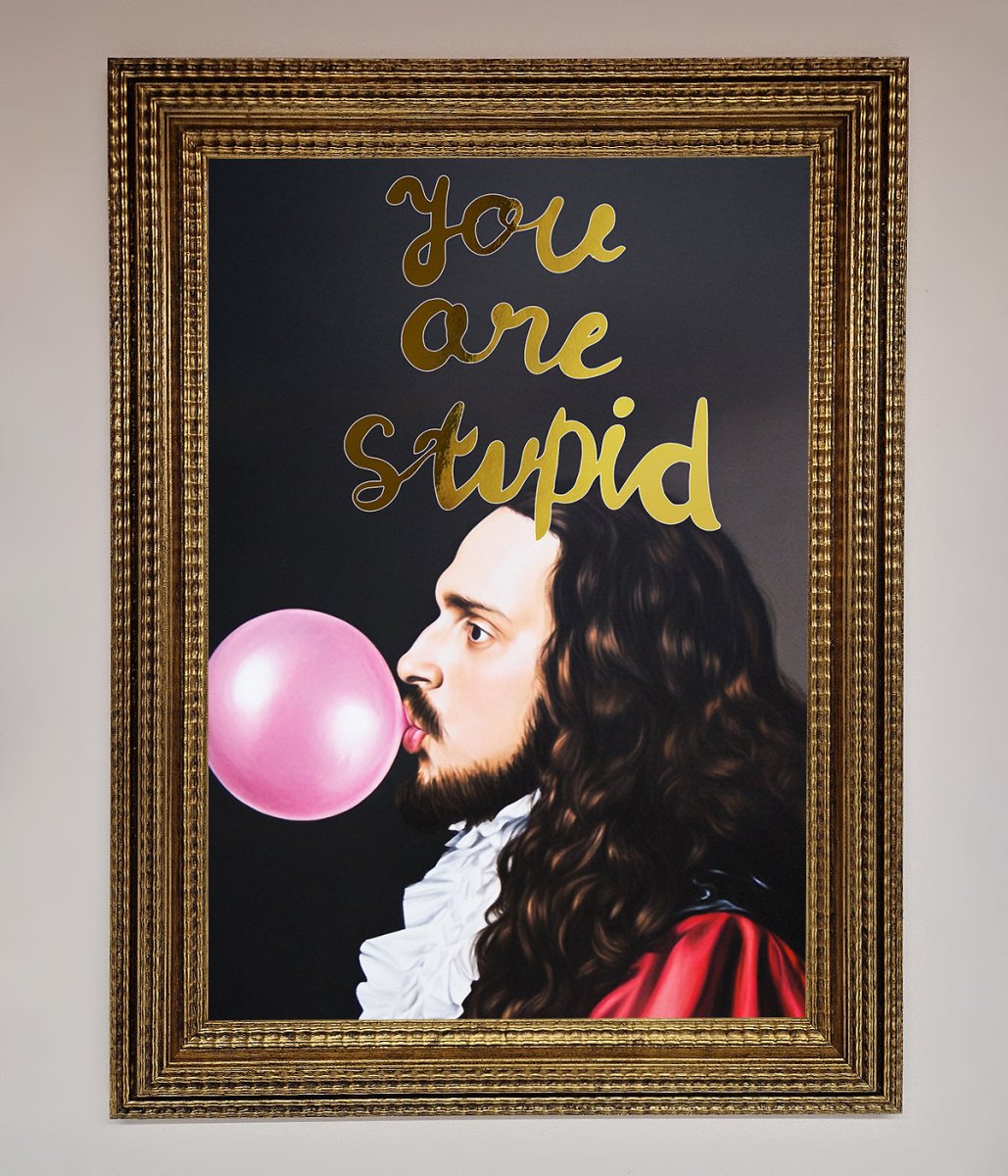 You Are Stupid Foil Print - Zestio