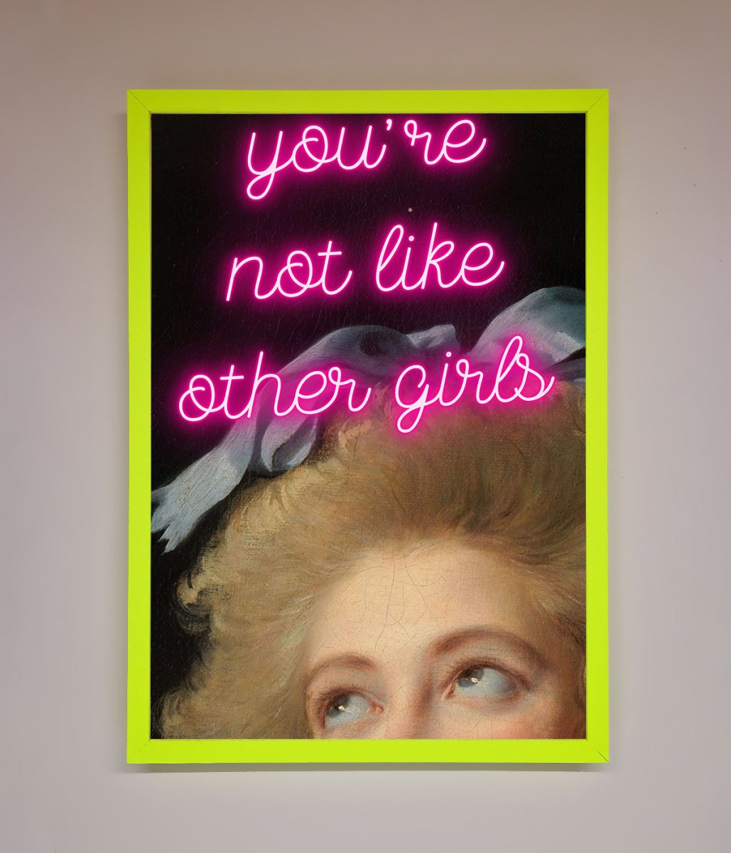 Youre Not Like Other Girls Framed Wall Art - Zestio