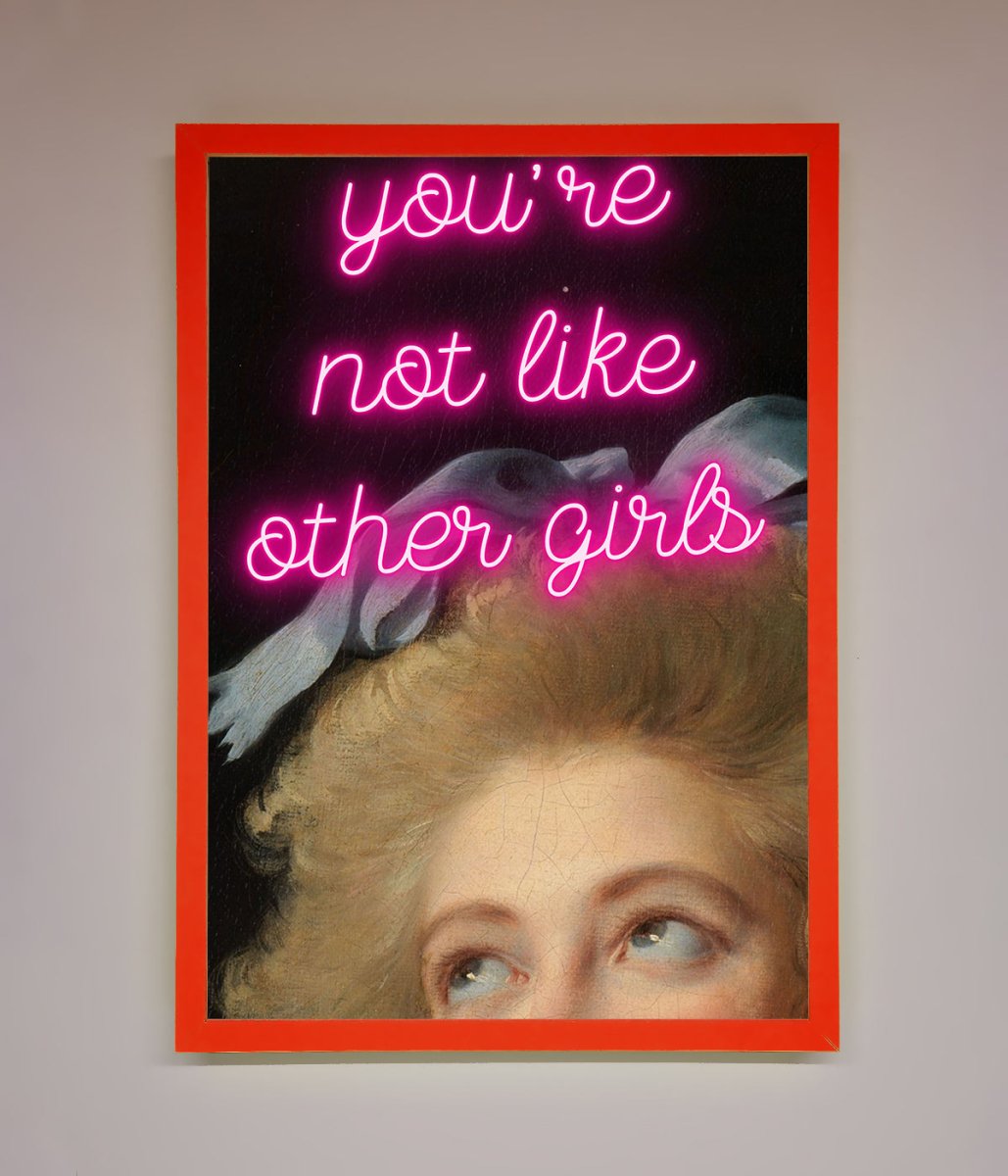 Youre Not Like Other Girls Framed Wall Art - Zestio