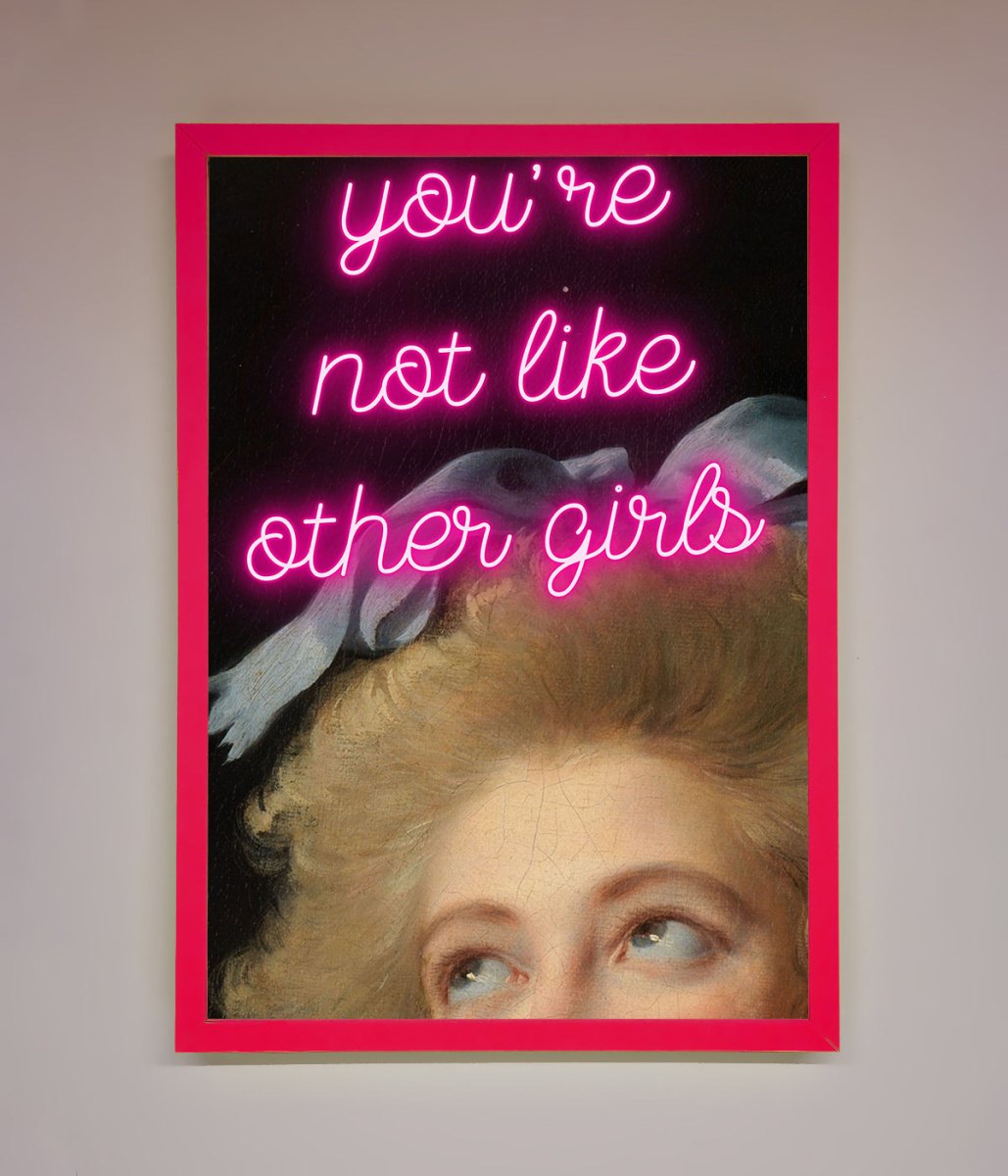 Youre Not Like Other Girls Framed Wall Art - Zestio